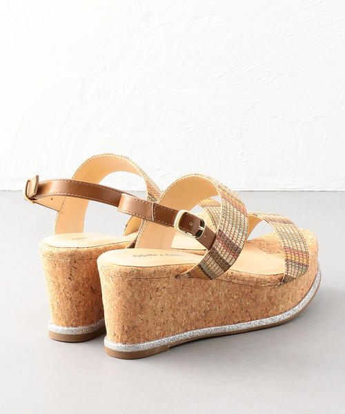 ODETTE E ODILE（オデットエオディール）の「OFC 2ベルトウェッジ サンダル70（サンダル・レディース・その他1/シルバー/ブラック・35/36/37）」の9枚目の写真