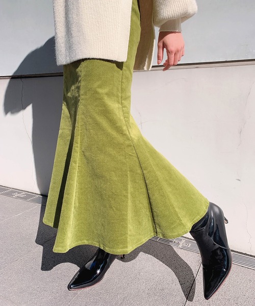 Leja(レジャ)の「【ZOZO限定色登場】マーメイドスカート ロング 足長効果 ハイウエスト(スカート・レディース・ベージュ/ブラック/アイボリー/ブラック×ホワイト/レオパード/ネイビー/ブラウン/マルチ/ドット/ライトブルー/ライトベージュ/ライトブラウン/イエロー/ブルー/グリーン/パープル/ブラック系その他/ダークブラウン系/ベージュ系・FREE/SMALL)」の22枚目の写真