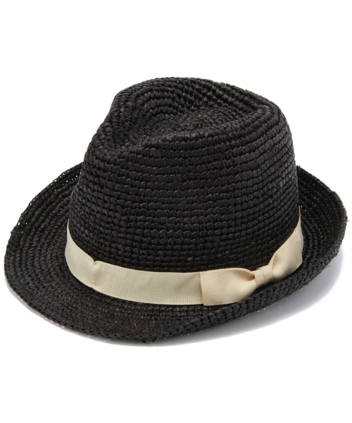 BEAUTY&YOUTH UNITED ARROWS（ビューティーアンドユースユナイテッドアローズ）の「BYBC  ∵ラフィアテープハット　◆（ハット・レディース・ブラック/ベージュ/ダークブラウン・フリー）」の2枚目の写真