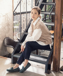 KOBE LETTUCE | バックリボンニットベスト(ベスト)