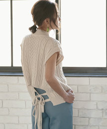 KOBE LETTUCE | バックリボンニットベスト(ベスト)