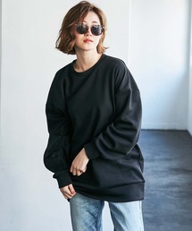 袖タックボリュームスウェット