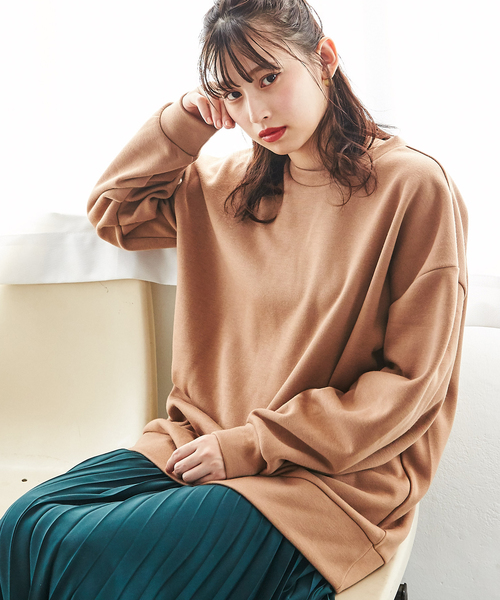 GeeRA(ジーラ)の「袖タックボリュームスウェット(スウェット・レディース・モカ/ブラック・X-LARGE/MEDIUM/LARGE)」の12枚目の写真