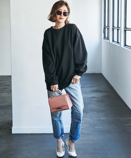 GeeRA(ジーラ)の「袖タックボリュームスウェット(スウェット・レディース・モカ/ブラック・X-LARGE/MEDIUM/LARGE)」の16枚目の写真