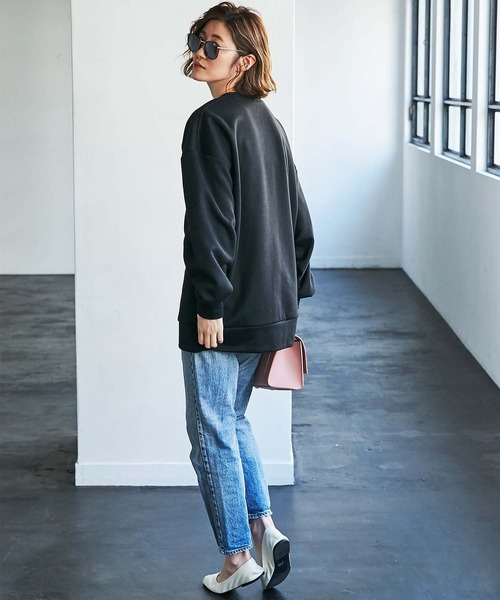 GeeRA(ジーラ)の「袖タックボリュームスウェット(スウェット・レディース・モカ/ブラック・X-LARGE/MEDIUM/LARGE)」の14枚目の写真