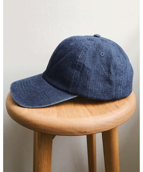 newhattan(ニューハッタン)の「newhattan(ニューハッタン) / STONE WASHED DENIM CAP ウォッシュドデニムローキャップ/無地/ワンポイント/ユニセックス(キャップ・メンズ・ブラック/ダークインディゴブルー/ブラック系その他/ライトインディゴブルー・FREE)」の4枚目の写真