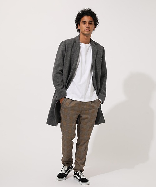 AZUL by moussy（アズールバイマウジー）の「STANDARD CHESTER COAT/スタンダードチェスターコート（チェスターコート・メンズ・ブラック/チャコールグレー/キャメル・SMALL/MEDIUM/LARGE）」の21枚目の写真