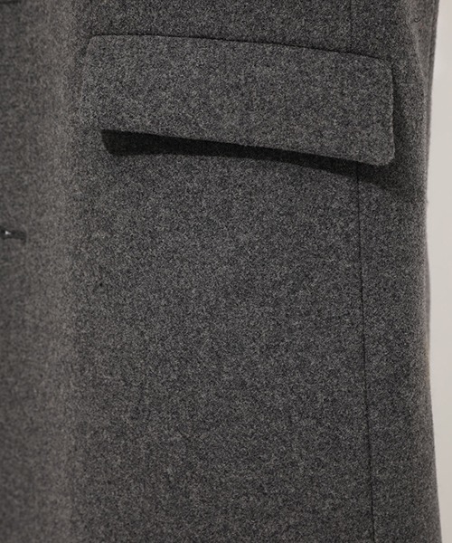 AZUL by moussy（アズールバイマウジー）の「STANDARD CHESTER COAT/スタンダードチェスターコート（チェスターコート・メンズ・ブラック/チャコールグレー/キャメル・SMALL/MEDIUM/LARGE）」の15枚目の写真