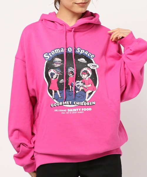 Candy Stripper - キャンディストリッパー　ぺぺちゃんキャンディバーガーパーカー Candy Stripper キャンディーストリッパー 総柄 半袖 パーカー