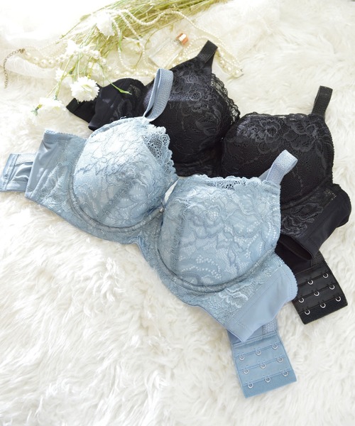 BRADELIS NEWYORK（ブラデリスニューヨーク）の「広がるバストをすっきりシルエットに整え着痩せが叶う"コンパクト補整"　ジアブラ（ブラジャー・レディース・ブラック/ブルー系その他・E65/E70/E75/F65/F70/F75/E80/F80/G70/G75/G80/E85/F85/G85/H70/H75/H80/H85）」の10枚目の写真