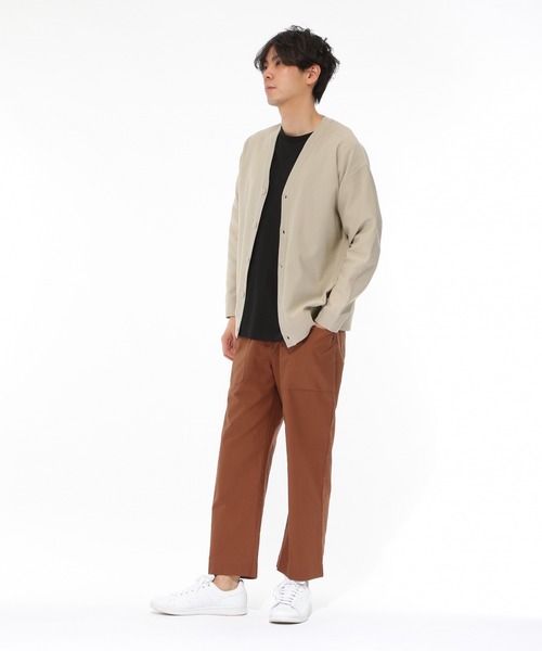 LAKOLE（ラコレ）の「天竺ニットカーディガン / LAKOLE（カーディガン/ボレロ・メンズ・ライトグレー/ブラウン/アイボリー・MEDIUM/LARGE）」の6枚目の写真