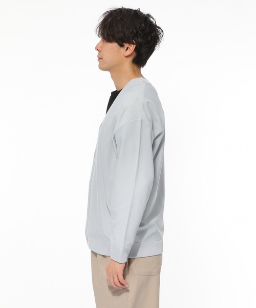 LAKOLE（ラコレ）の「天竺ニットカーディガン / LAKOLE（カーディガン/ボレロ・メンズ・ライトグレー/ブラウン/アイボリー・MEDIUM/LARGE）」の11枚目の写真