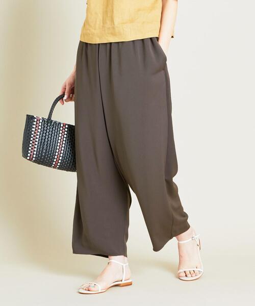 BEAUTY&YOUTH UNITED ARROWS(ビューティーアンドユースユナイテッドアローズ)の「BY ギャザーワイドパンツ ◆(その他パンツ・レディース・オレンジ/ダークグリーン/ダークグレー・M/S)」の2枚目の写真