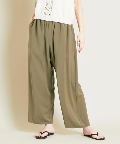 BEAUTY&YOUTH UNITED ARROWS(ビューティーアンドユースユナイテッドアローズ)の「BY ギャザーワイドパンツ ◆(その他パンツ・レディース・オレンジ/ダークグリーン/ダークグレー・M/S)」の3枚目の写真