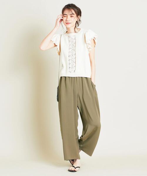 BEAUTY&YOUTH UNITED ARROWS(ビューティーアンドユースユナイテッドアローズ)の「BY ギャザーワイドパンツ ◆(その他パンツ・レディース・オレンジ/ダークグリーン/ダークグレー・M/S)」の18枚目の写真