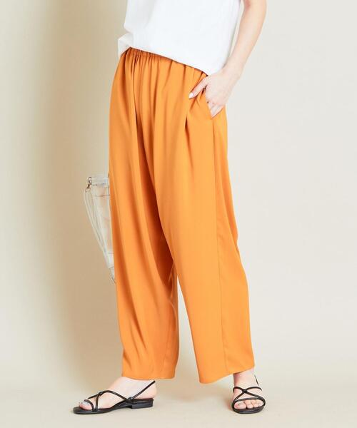 BEAUTY&YOUTH UNITED ARROWS(ビューティーアンドユースユナイテッドアローズ)の「BY ギャザーワイドパンツ ◆(その他パンツ・レディース・オレンジ/ダークグリーン/ダークグレー・M/S)」の8枚目の写真
