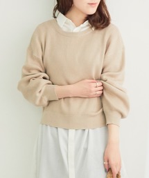 【一部店舗限定】バックリボンニットプルオーバー