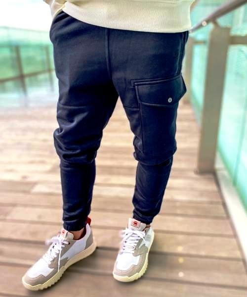 G-STAR(ジースター)の「Side Stripe Utility Sweatpants/スウェットカーゴ(スウェットパンツ・メンズ・ダークブルー/グレー・X-SMALL/LARGE/SMALL/MEDIUM)」の8枚目の写真