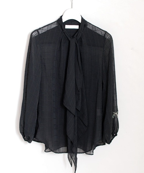 roarguns(ロアーガンズ)の「75d SUCKER DRAPE SHIRTS(シャツ/ブラウス・レディース・ブラック系その他/ホワイト系その他・0)」の2枚目の写真