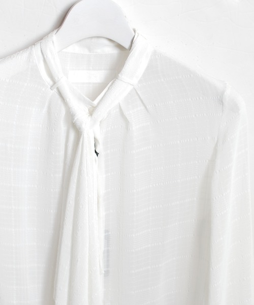 roarguns(ロアーガンズ)の「75d SUCKER DRAPE SHIRTS(シャツ/ブラウス・レディース・ブラック系その他/ホワイト系その他・0)」の5枚目の写真