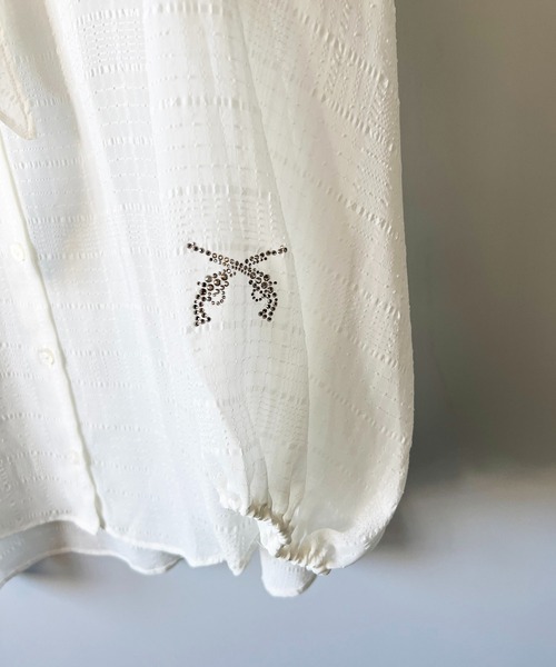 roarguns(ロアーガンズ)の「75d SUCKER DRAPE SHIRTS(シャツ/ブラウス・レディース・ブラック系その他/ホワイト系その他・0)」の11枚目の写真