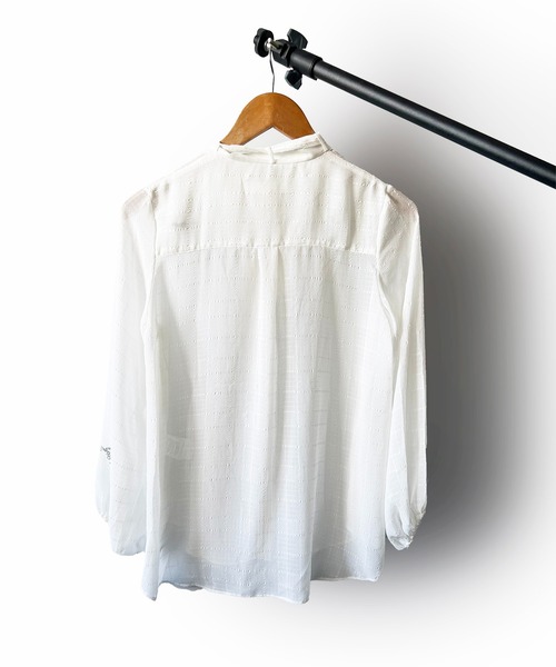 roarguns(ロアーガンズ)の「75d SUCKER DRAPE SHIRTS(シャツ/ブラウス・レディース・ブラック系その他/ホワイト系その他・0)」の12枚目の写真