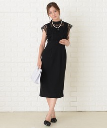 Lace Ladies（レースレディース）の「ノースリーブレースデザイン タイトワンピースドレス（ドレス・レディース）」