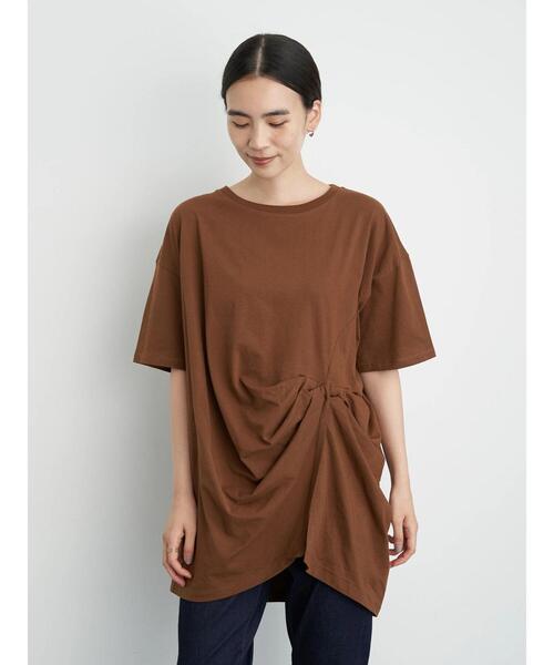 AMERICAN HOLIC(アメリカンホリック)の「フロントねじりカットプルオーバー *(Tシャツ/カットソー・レディース・ブラック/ブラウン/オフホワイト/ライトベージュ・M/L)」の19枚目の写真