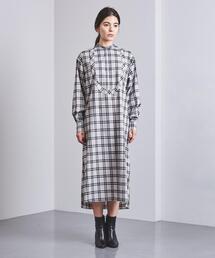 【HYKE】ハイク オンブレチェック ワンピース HYKE＞オンブレチェック ワンピース