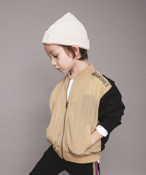 BRANSHES（ブランシェス）の「配色切替えナイロンジャケット（ナイロンジャケット・キッズ・グレー/ベージュ・100cm/90cm/120cm/110cm/150cm/130cm/140cm）」の18枚目の写真