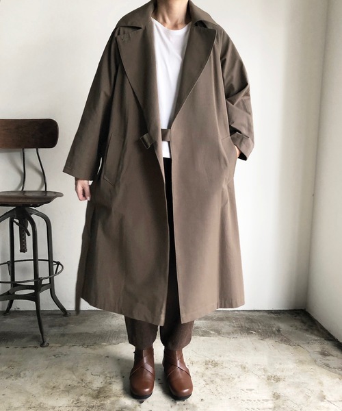 nofl（ノフル）の「nofl.馬布京都染め裏地付きトレンチコート