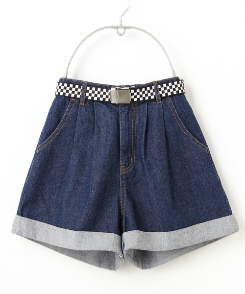 リンカブル キルトデニムショートパンツ インディゴ S キルトデニムショートパンツ(インディゴ) | LINKABLE powered by
