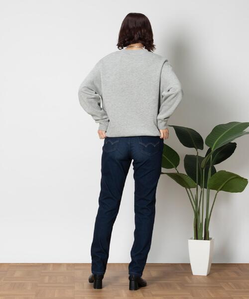 EDWIN（エドウィン）の「EDWIN(エドウィン)「JERSEYS」テーパードパンツ（デニムパンツ・レディース・ダークインディゴブルー・S/L/M/XS）」の13枚目の写真