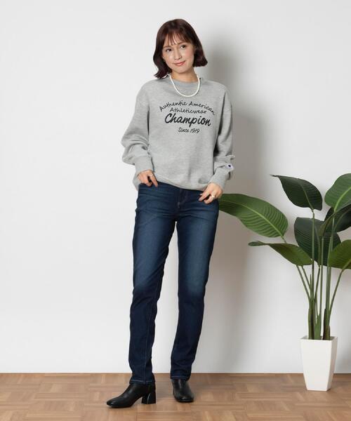 EDWIN（エドウィン）の「EDWIN(エドウィン)「JERSEYS」テーパードパンツ（デニムパンツ・レディース・ダークインディゴブルー・S/L/M/XS）」の14枚目の写真