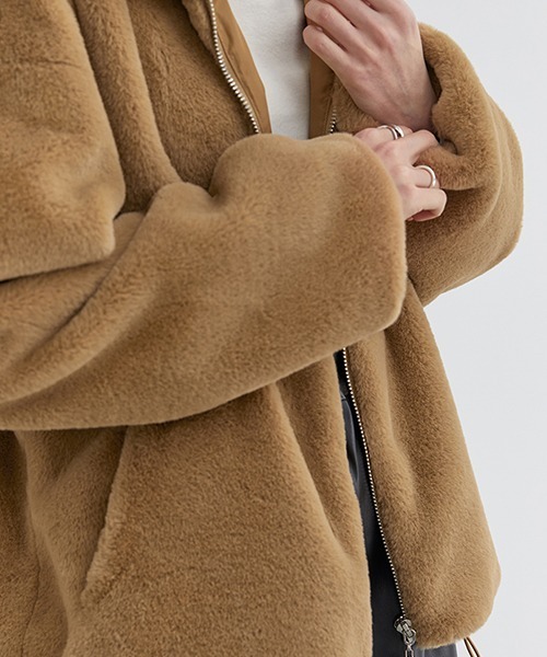 ブルゾン 【Fano Studios】【2021AW】Oversized stand collar boa 