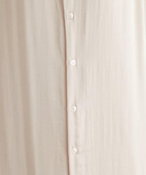 ROPE' PICNIC（ロペピクニック）の「ローウエスト切替サテンシャツワンピース（シャツワンピース・レディース・グレー系その他/ベージュ/サックスブルー・38）」の15枚目の写真