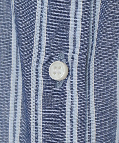 セール】カバーリングバンドカラーストライプワンピース（ワンピース