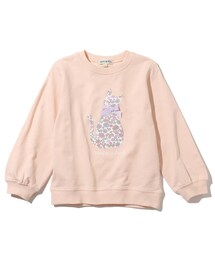 SHOO・LA・RUE（シューラルー）の「◆【90-130cm】ミニ裏毛花柄アニマルプルオーバー（スウェット・キッズ）」