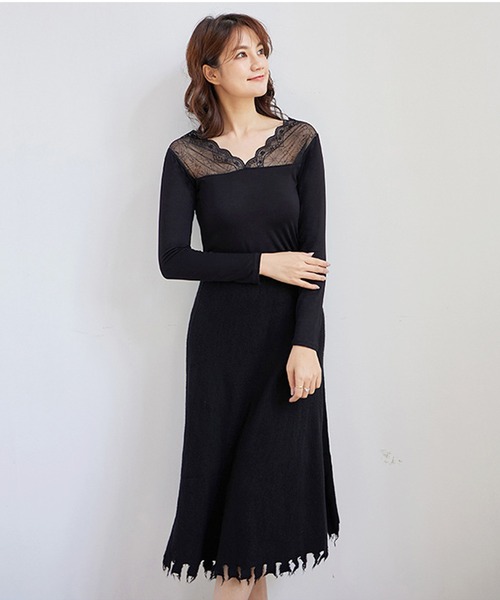 Lace Ladies(レースレディース)の「裏起毛あり/なし あったか長袖インナー(Tシャツ/カットソー・レディース・ホワイト系その他/ホワイト/ブラック系その他/ブラック・M/XL)」の20枚目の写真