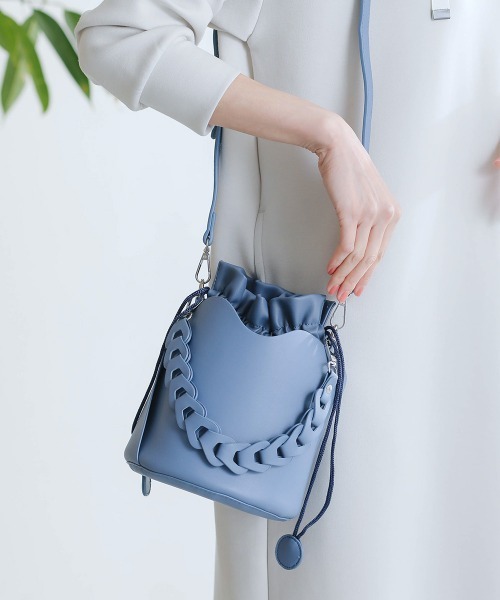 Bou Jeloud（ブージュルード）の「ラウンドカット2wayバッグ（ショルダーバッグ・レディース・ブラック/ブルー/ベージュ/ホワイト・ONE SIZE/ONESIZE）」の22枚目の写真