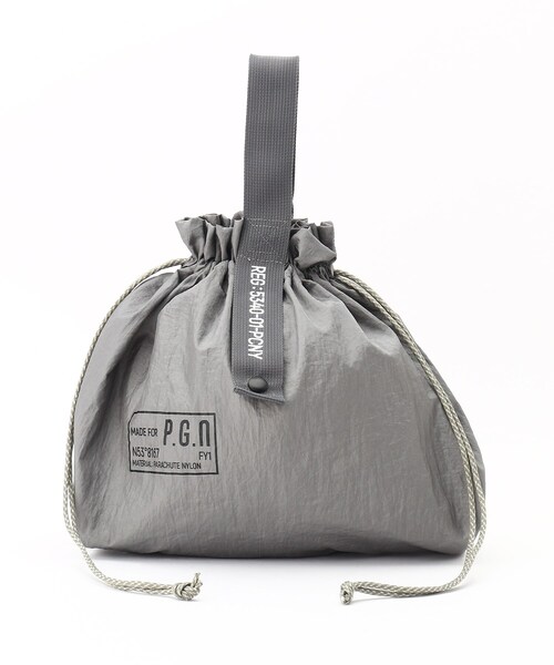 212 KITCHEN STORE（トゥワントゥキッチンストア）の「POST GENERAL (ポストジェネラル) パラシュートナイロン SGRAY（エコバッグ/サブバッグ・レディース・その他・00）」の4枚目の写真