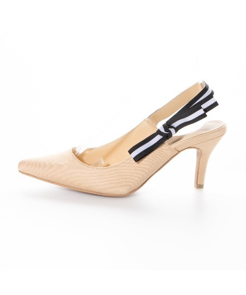 Miminy Piminy（ミミニー ピミニー）の「MiminyPiminy(ミミニー ピミニー) バックストラップのポインテッドトゥパンプス（パンプス・レディース・ベージュ系その他/ブラック系その他/シルバー・LL/S/M/L）」の7枚目の写真