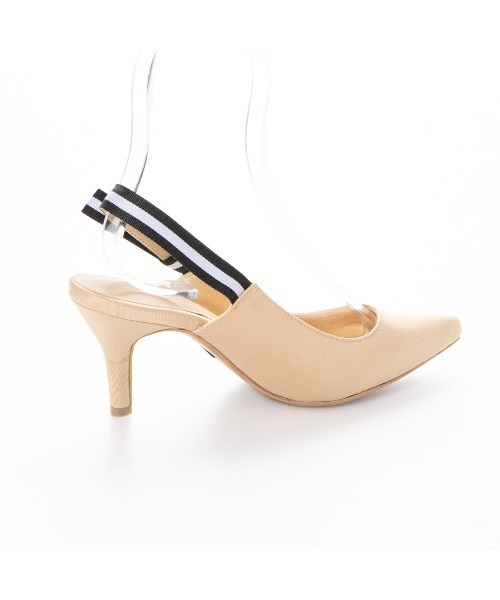 Miminy Piminy（ミミニー ピミニー）の「MiminyPiminy(ミミニー ピミニー) バックストラップのポインテッドトゥパンプス（パンプス・レディース・ベージュ系その他/ブラック系その他/シルバー・LL/S/M/L）」の10枚目の写真