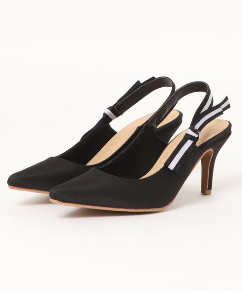 Miminy Piminy（ミミニー ピミニー）の「MiminyPiminy(ミミニー ピミニー) バックストラップのポインテッドトゥパンプス（パンプス・レディース・ベージュ系その他/ブラック系その他/シルバー・LL/S/M/L）」の20枚目の写真