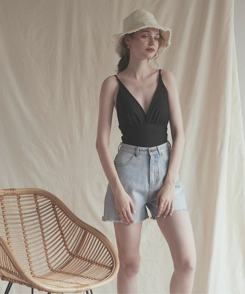 SEA DRESS（シードレス）の「ﾊﾞｯｸｵｰﾌﾟﾝｸﾛｽﾜﾝﾋﾟｰｽ/水着（水着）」 - WEAR