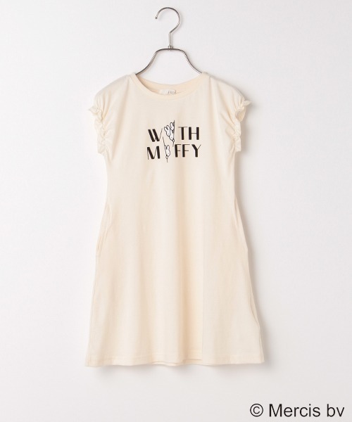 セール ミッフィー 袖フリルロゴワンピース ワンピース B Room ビールーム のファッション通販 Zozotown