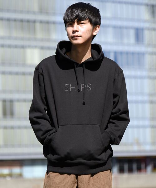 SHIPS（シップス）の「【WEB限定】SHIPS: SCREEN STARS（Ｒ）ボディ SHIPS ロゴ エンブロイダリー スウェット パーカー（パーカー・メンズ・ネイビー/ナチュラル/ブラック/グレー・X-LARGE/SMALL/LARGE/MEDIUM/XX-LARGE）」の16枚目の写真