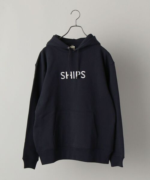 SHIPS（シップス）の「【WEB限定】SHIPS: SCREEN STARS（Ｒ）ボディ SHIPS ロゴ エンブロイダリー スウェット パーカー（パーカー・メンズ・ネイビー/ナチュラル/ブラック/グレー・X-LARGE/SMALL/LARGE/MEDIUM/XX-LARGE）」の15枚目の写真