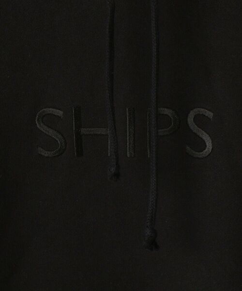 SHIPS（シップス）の「【WEB限定】SHIPS: SCREEN STARS（Ｒ）ボディ SHIPS ロゴ エンブロイダリー スウェット パーカー（パーカー・メンズ・ネイビー/ナチュラル/ブラック/グレー・X-LARGE/SMALL/LARGE/MEDIUM/XX-LARGE）」の5枚目の写真