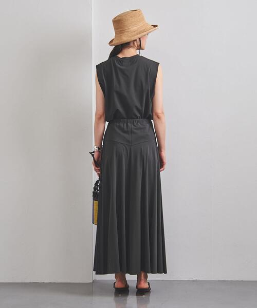 UNITED ARROWS（ユナイテッドアローズ）の「UGCC T/C イージー フレアースカート（スカート・レディース・ベージュ/ダークグレー・FREE）」の5枚目の写真